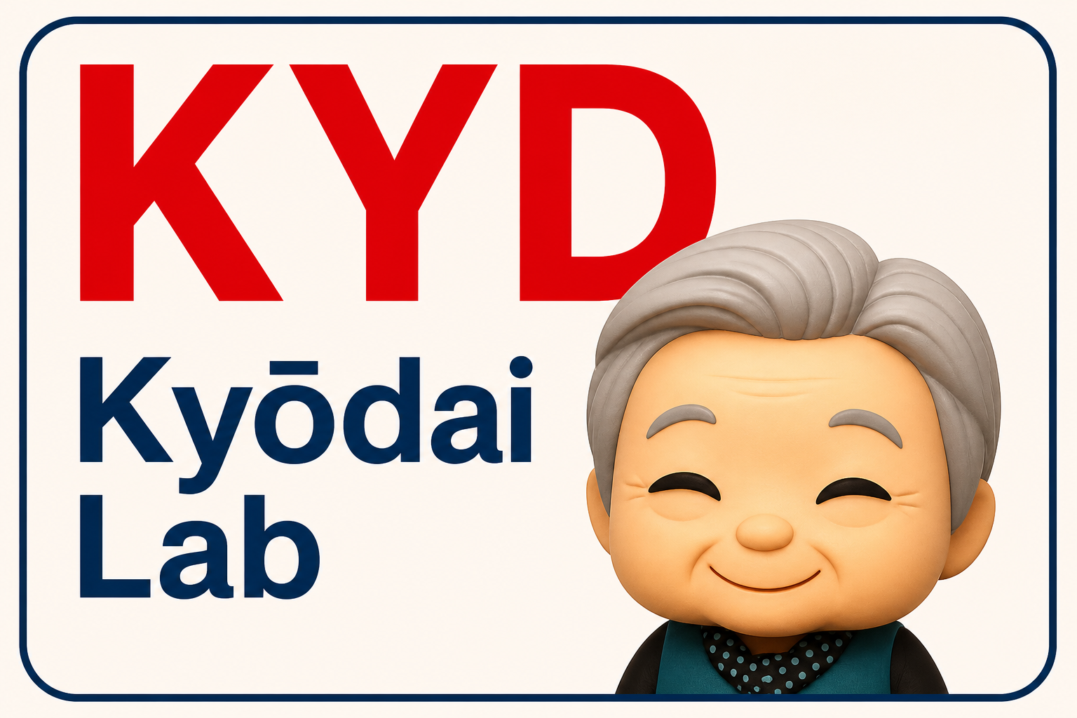 KYD Lab — Kyōdai Lab com personagem símbolo da marca